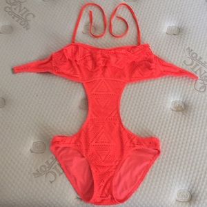 Medium Swimsuit neon orange